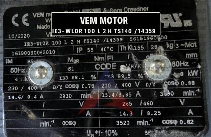 WLOR 100 L 2 IE3 H TS140/ 14359